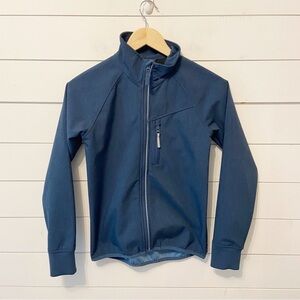 Polarn O. Pyret | Blue Full Size Lightweight Soft Shell Jacket Size xs/s